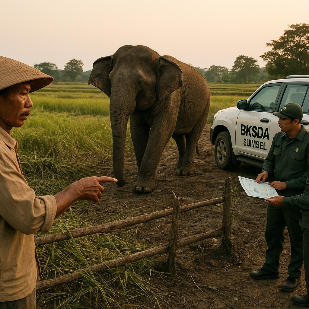 BKSDA Sumatera Selatan Identifikasi 5 Desa di Ogan Komering Ilir Rawan Konflik Manusia-Gajah