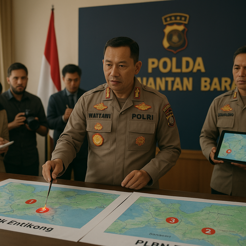 Polda Kalimantan Barat Perbarui Peta Kerawanan Jalur Perbatasan di Entikong dan Badau