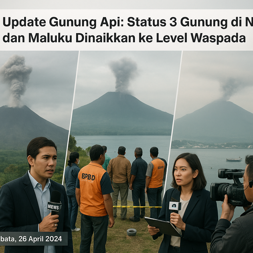 Update Gunung Api: Status 3 Gunung di NTT dan Maluku Dinaikkan ke Level Waspada, Warga Diimbau Waspada