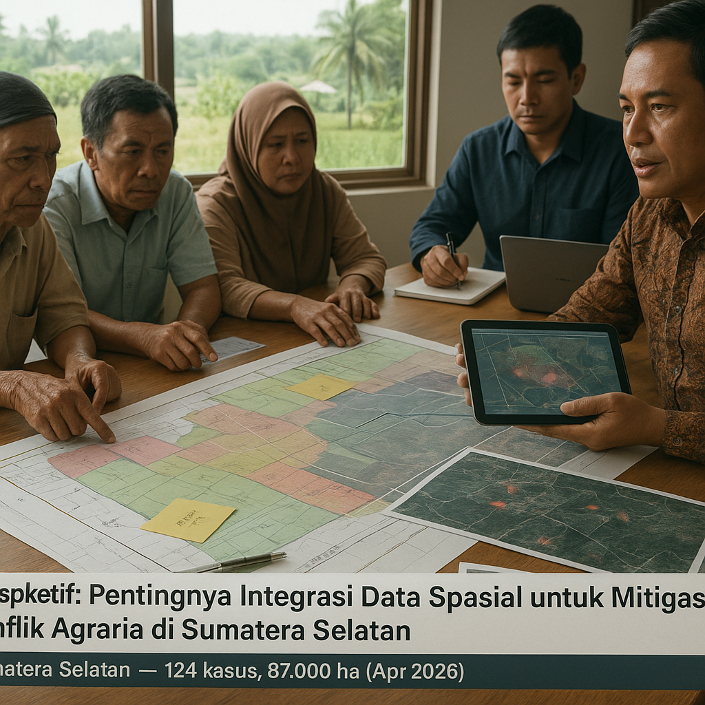 Perspektif: Pentingnya Integrasi Data Spasial untuk Mitigasi Konflik Agraria di Sumatera Selatan