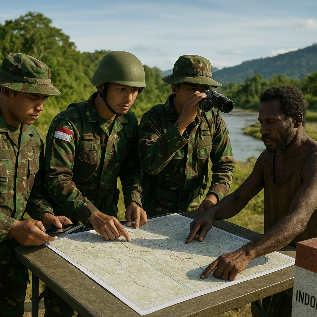 TNI AD Lakukan Survei Kerawanan Wilayah di Perbatasan Papua-Papua Nugini untuk Penyusunan Strategi Pengamanan 2027