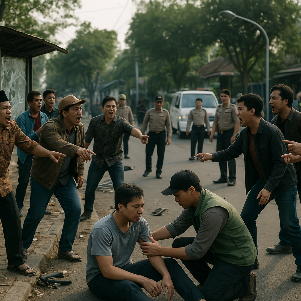 Saling Balas Teriakan, Dua Kelompok Massa Bentrok di Boyolali