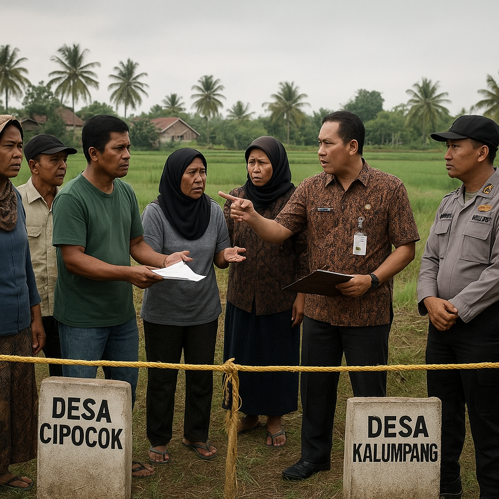 Konflik Batas Desa di Kabupaten Serang, Dua Kelompok Saling Klaim Lahan