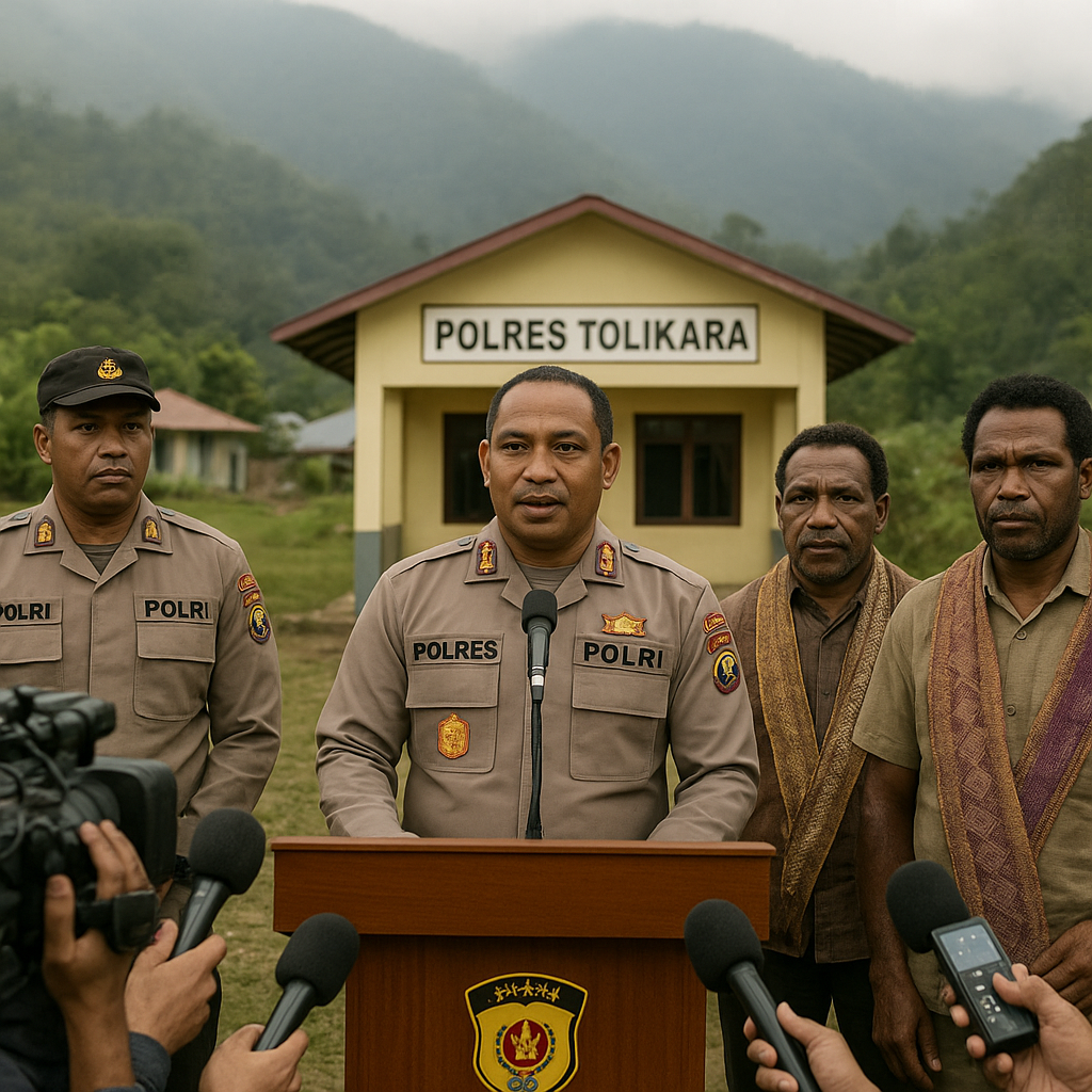 Kapolres Tolikara : Situasi di Bokondini Kondusif, Masyarakat Diminta Tetap Tenang dan Waspada Hoaks