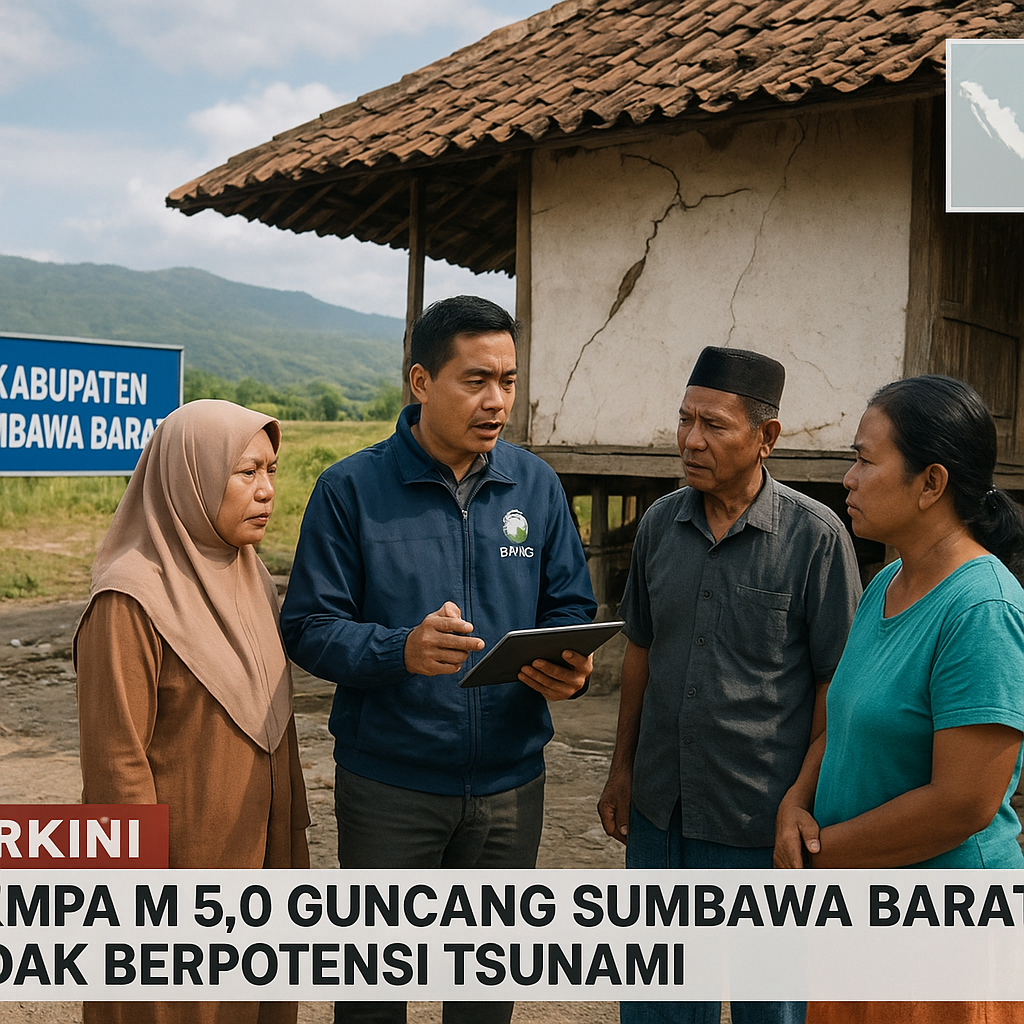 Terkini: Gempa M 5,0 Guncang Sumbawa Barat, Tidak Berpotensi Tsunami