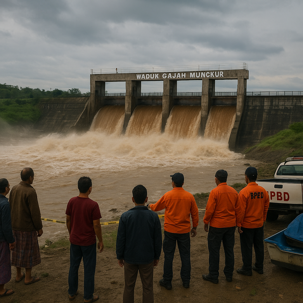 Waduk di Wonogiri Dibuka, Warga Sepanjang Bengawan Solo Diminta Siaga