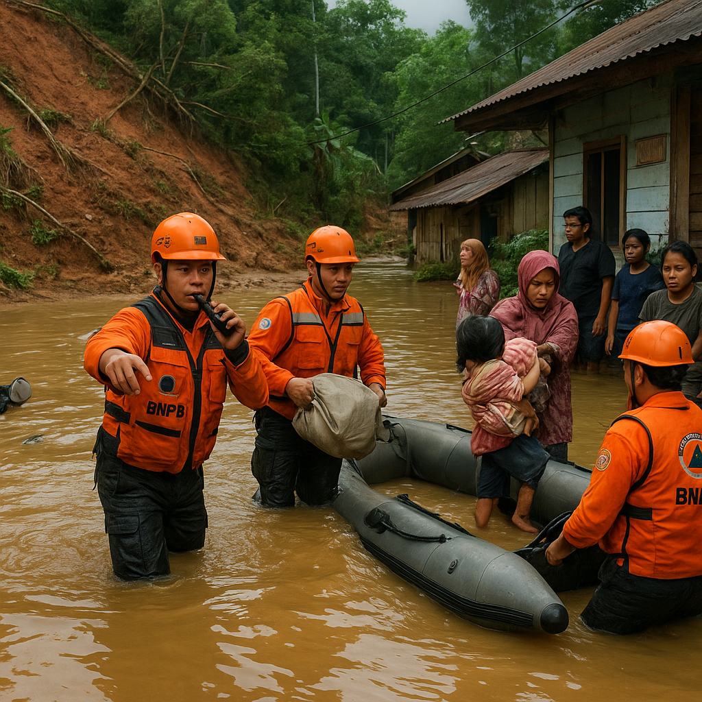 BNPB Catat 12 Bencana Hidrometeorologi di Indonesia dalam Sepekan