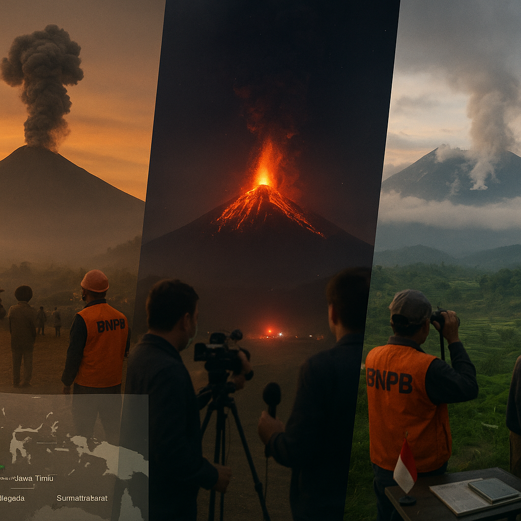 BNPB Catat Peningkatan Aktivitas Gunung Api di Tiga Provinsi, Terutama di Nusa Tenggara Timur