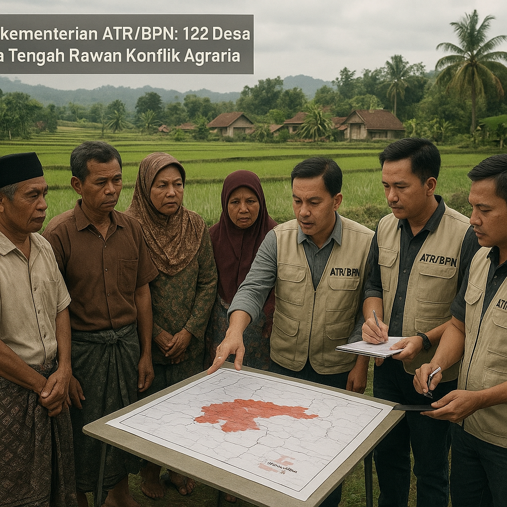 Kajian Kementerian ATR/BPN: 122 Desa di Jawa Tengah Rawan Konflik Agraria, Klaster Tertinggi di Brebes dan Banyumas