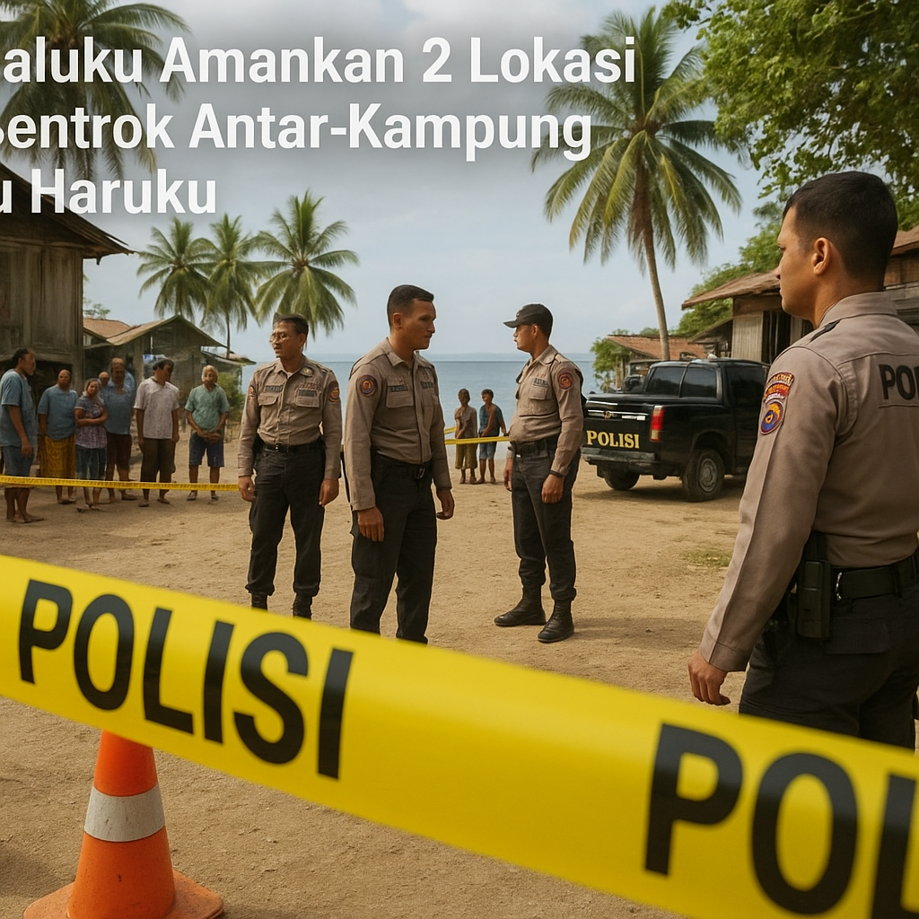 Polda Maluku Amankan 2 Lokasi Pasca Bentrok Antar-Kampung di Pulau Haruku