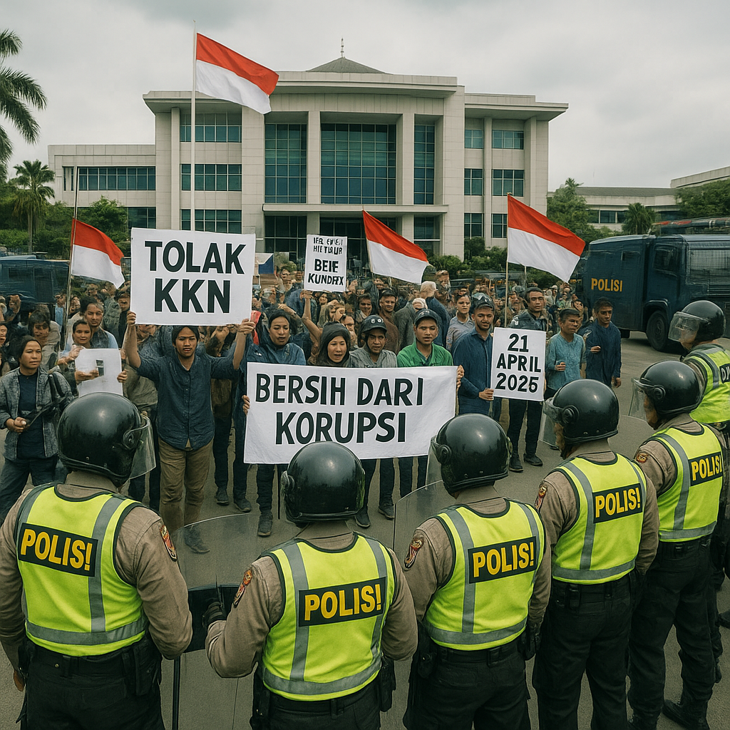 Demo Samarinda 21 April Soroti Isu KKN, Polisi Kerahkan 1.700 Personel Gabungan