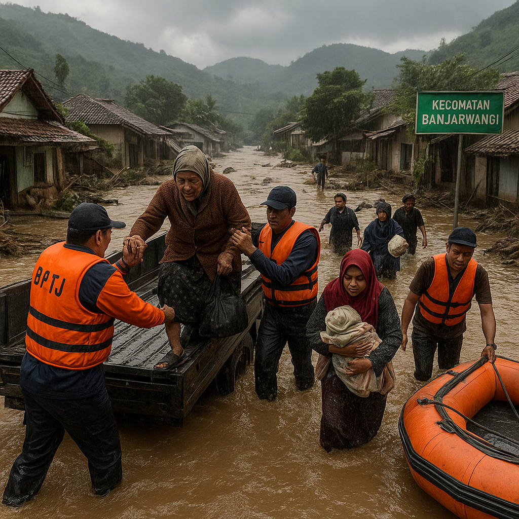 Hujan Deras Provokasi Banjir Bandang di Garut, BPTJ Evakuasi 800 Warga di Kecamatan Banjarwangi