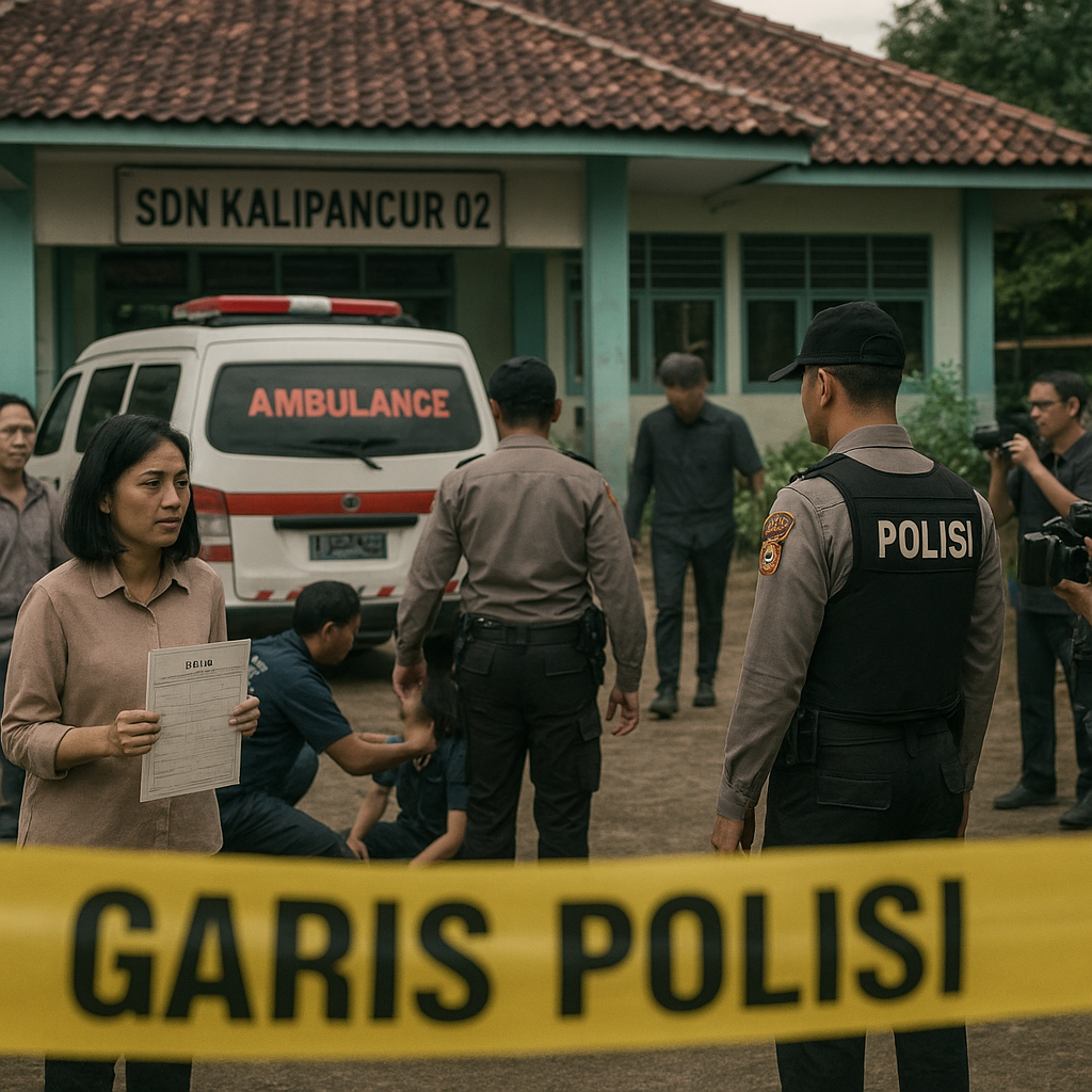 Tragedi KDRT di Sekolah: Suami di Semarang Tusuk Istri Pakai Obeng Saat Ambil Rapor Anak