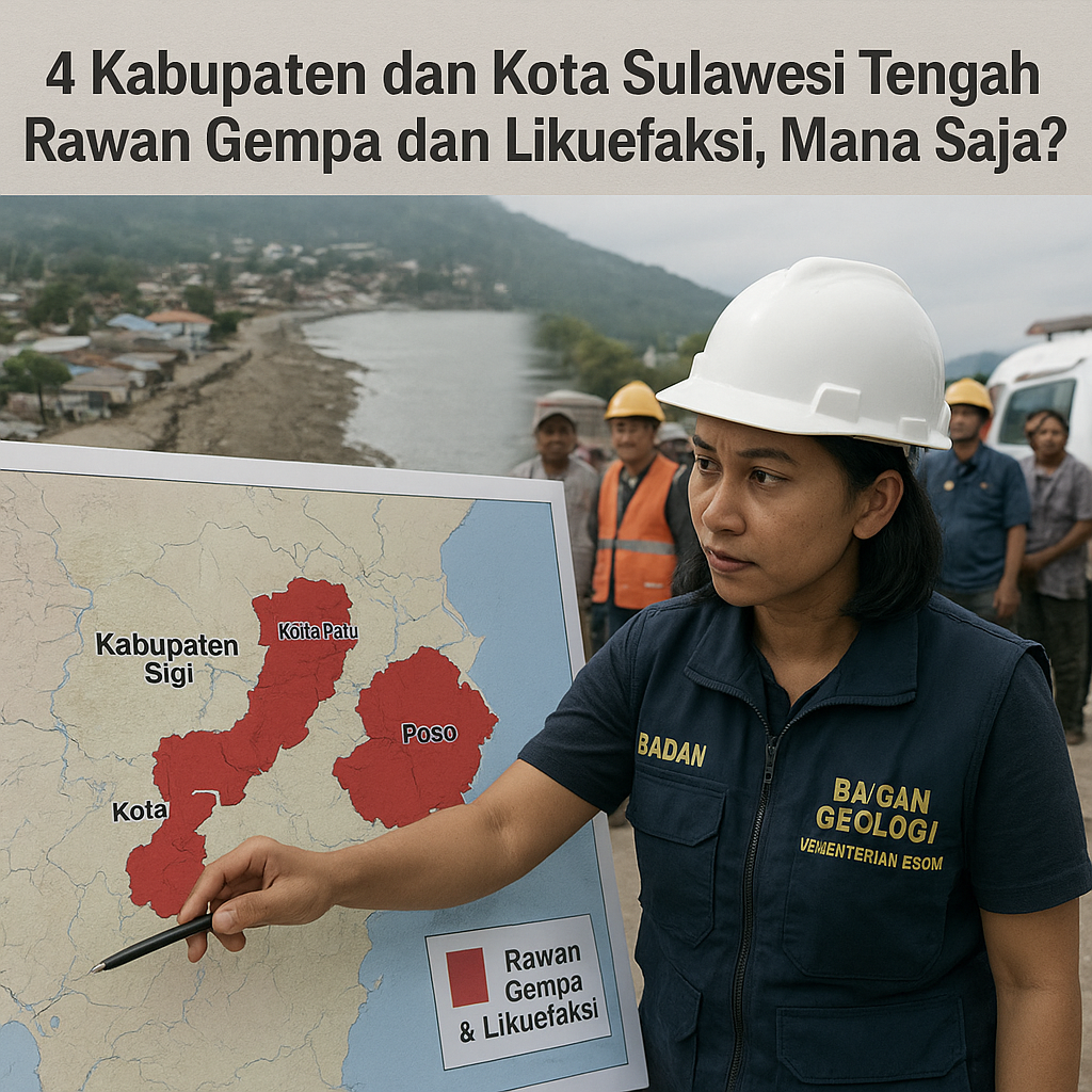 4 Kabupaten dan Kota Sulawesi Tengah Rawan Gempa dan Likuefaksi, Mana Saja?