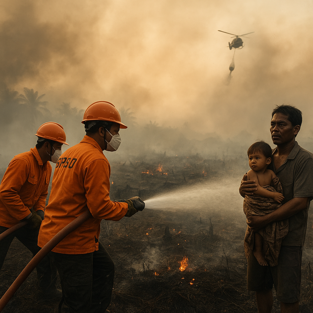 Kebakaran Hutan dan Lahan di Riau Meluas, Titik Panas Terdeteksi di 6 Kabupaten