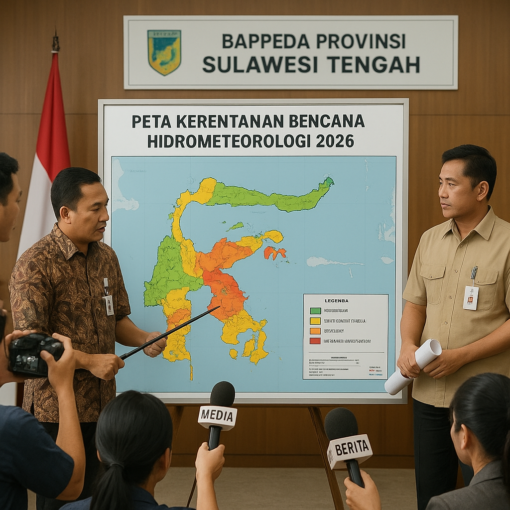 Bappeda Sulawesi Tengah Rilis Peta Kerentanan Bencana Hidrometeorologi 2026