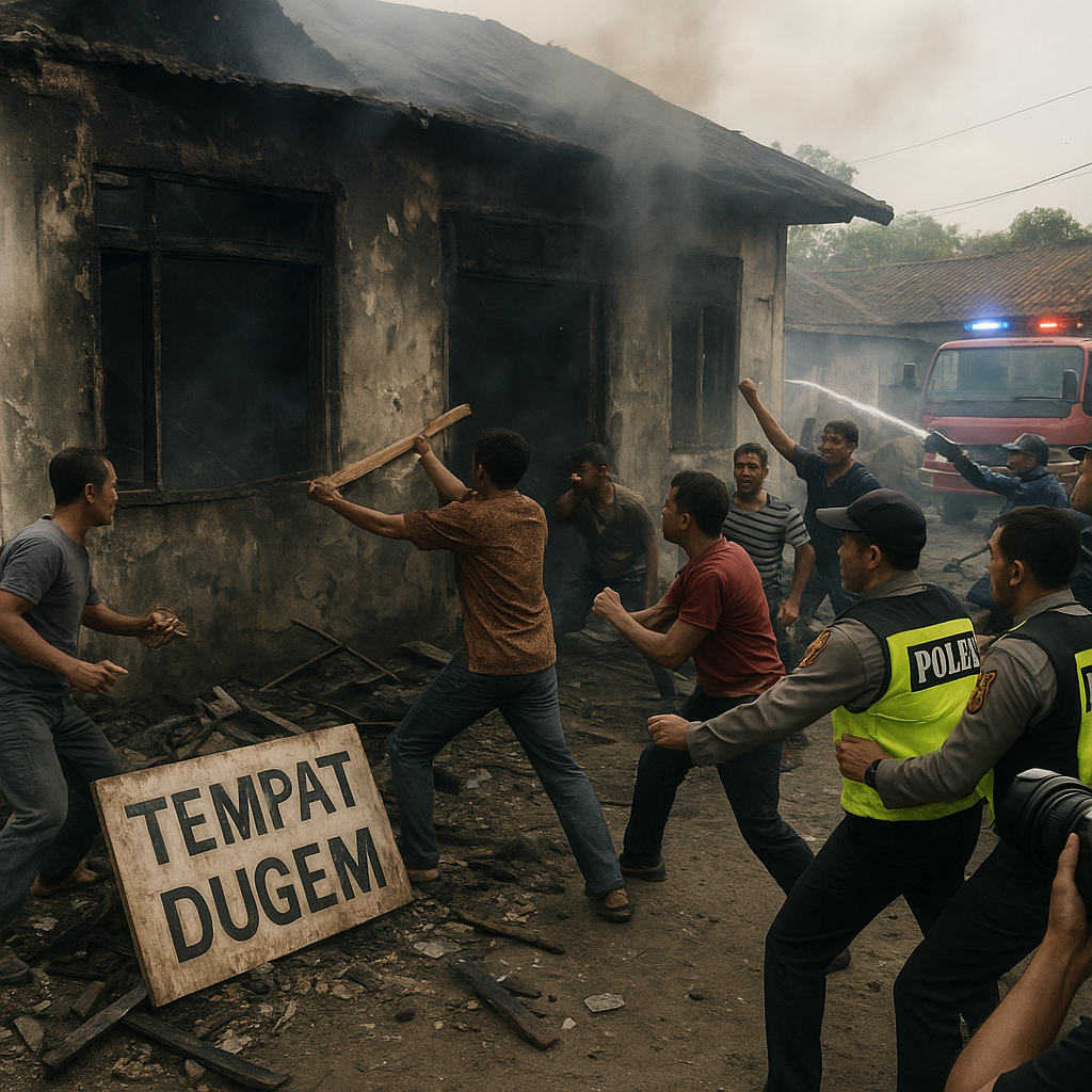 Usai Bakar Rumah Terduga Bandar Narkoba, Warga di Rokan Hilir Obrak-Abrik Tempat Dugem