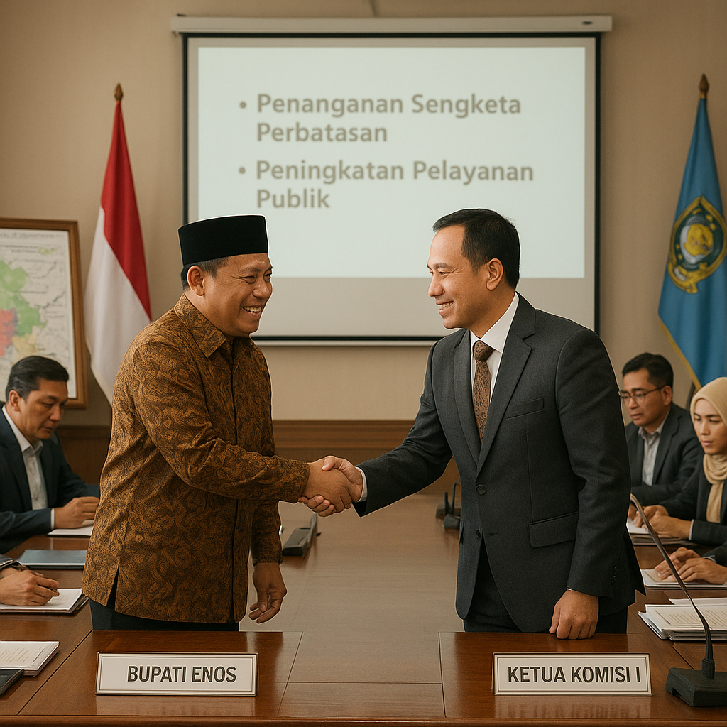 Bupati OKU Timur Enos Terima Kunjungan Komisi I DPRD Sumsel, Bahas Isu Hukum hingga Pelayanan Masyarakat