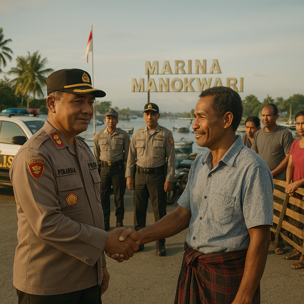 Lewat Negosiasi Damai, Polisi Redam Aksi Warga di Kawasan Marina Manokwari