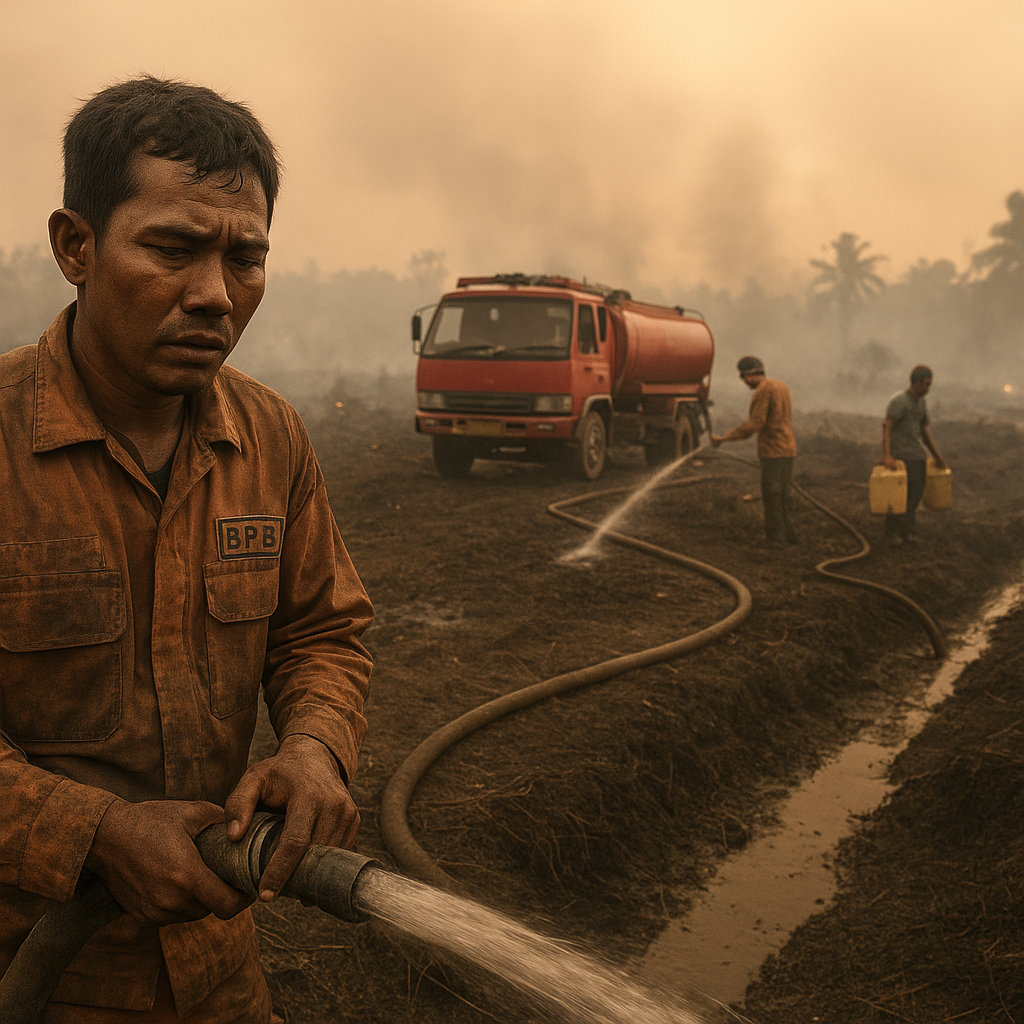 Kesulitan air mulai jadi kendala pemadaman karhutla di Kotim