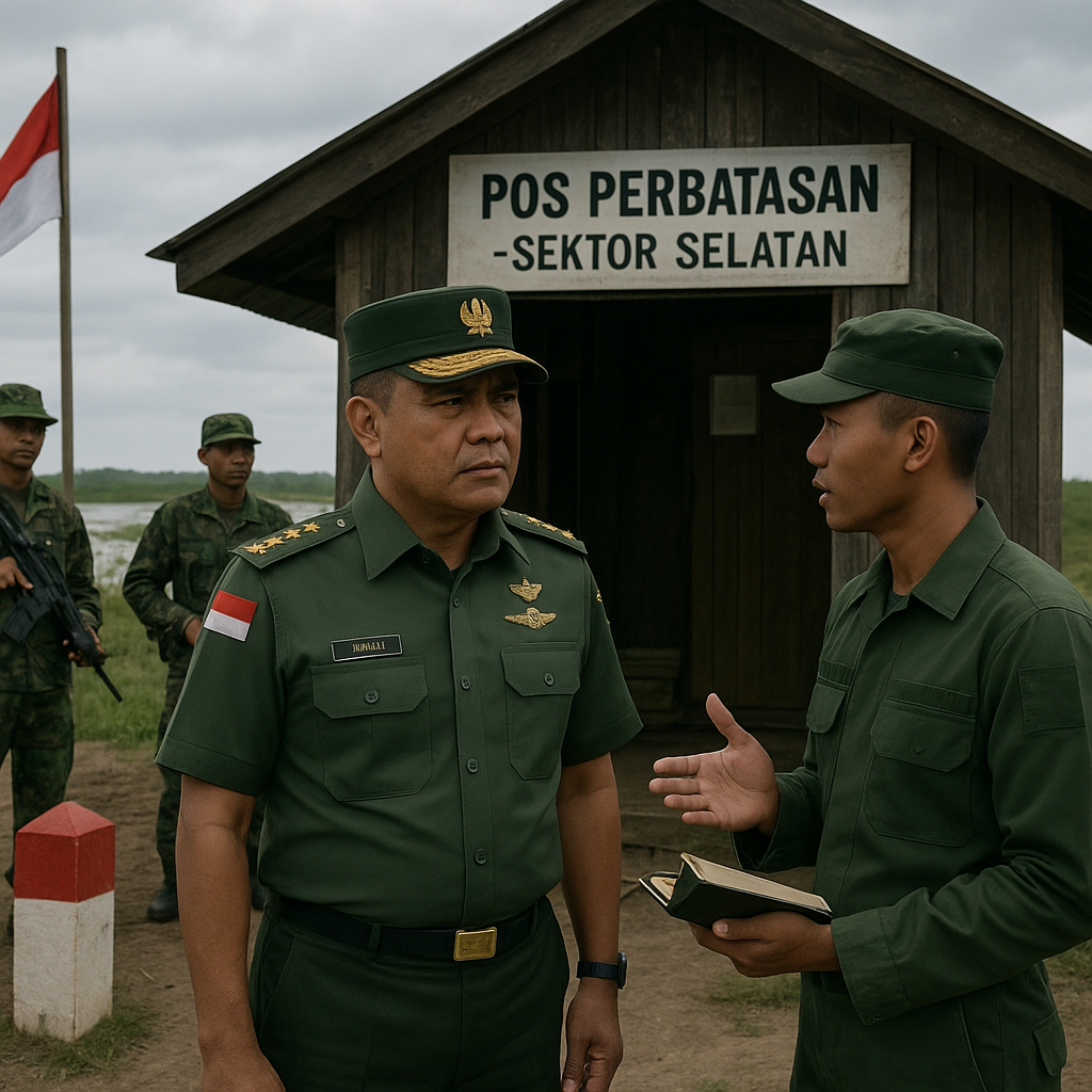 Pangdam Cenderawasih Tinjau Keamanan Perbatasan RI-PNG di Sektor Selatan