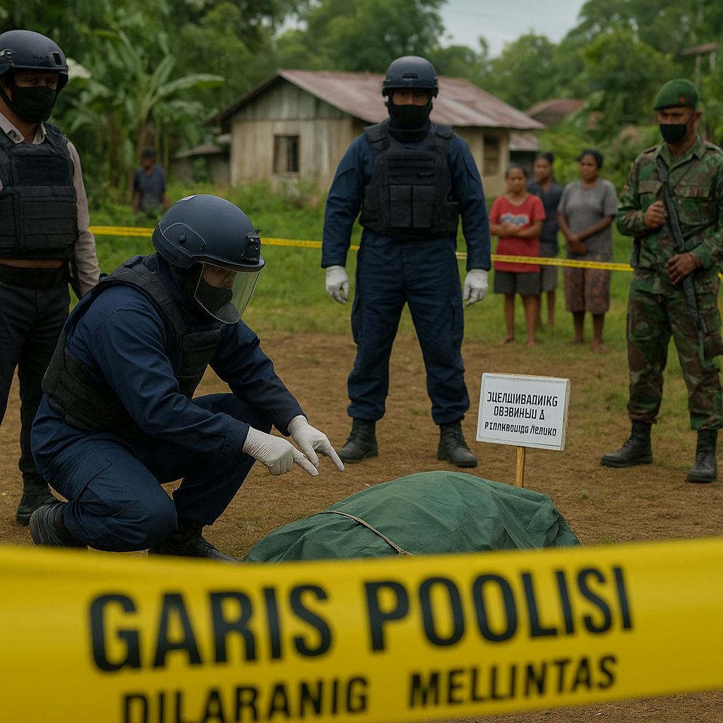 Warga Temukan Bom Mortir Peninggalan Perang Dunia II di Sentani Papua