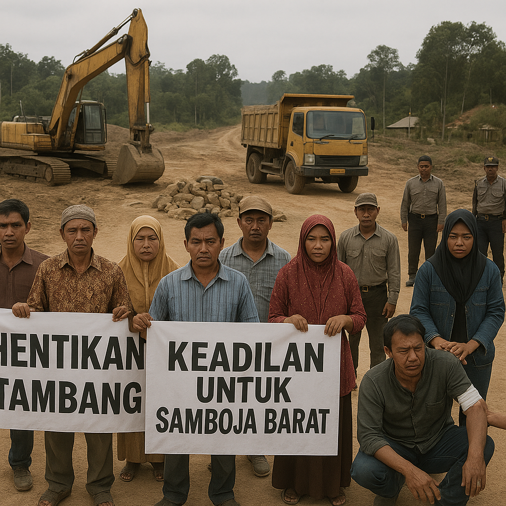 Warga Hentikan Aktivitas Tambang di Samboja Barat, Sebut Ada Rekan yang Ditabrak Motor