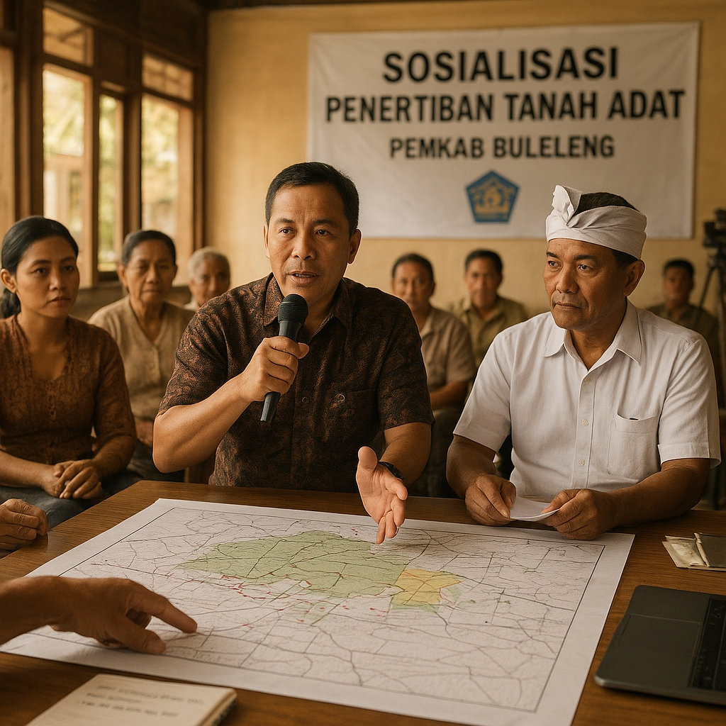 Cegah Konflik Agraria, Pemkab Buleleng Gelar Sosialisasi Penertiban Tanah Adat