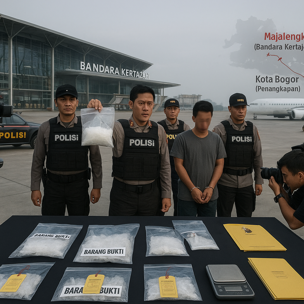 Polda Jabar Ungkap Modus Baru Penyelundupan Narkoba via Bandara Kertajati