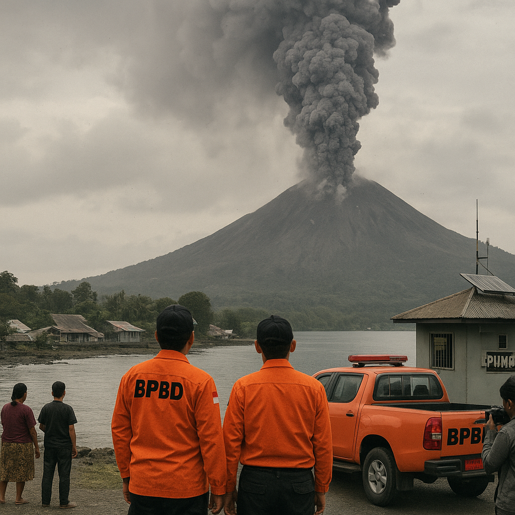 Peningkatan Aktivitas Gunung Api Ibu di Halmahera Barat Masuki Status Waspada