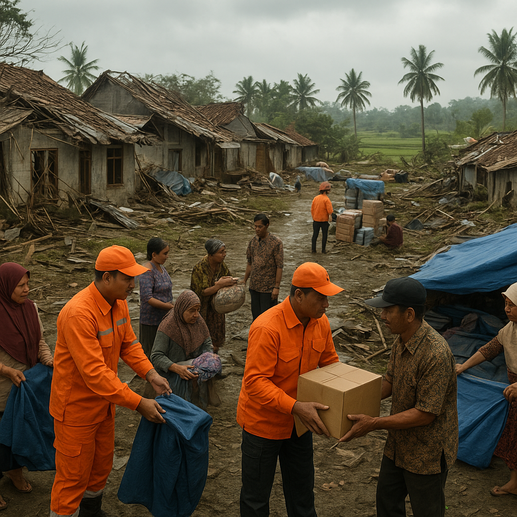 Angin Puting Beliung Terjang Brebes, 45 Rumah Rusak