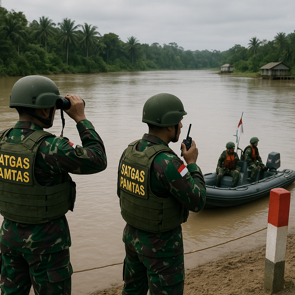 Pengamanan Wilayah Perbatasan Kalimantan Barat-Malaysia Harus Diperkuat