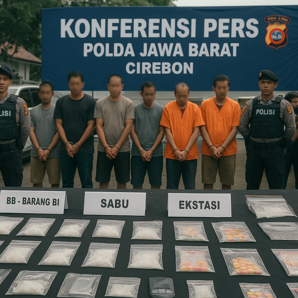 Polda Jabar Amankan 26 Orang Diduga Terkait Jaringan Narkoba di Cirebon