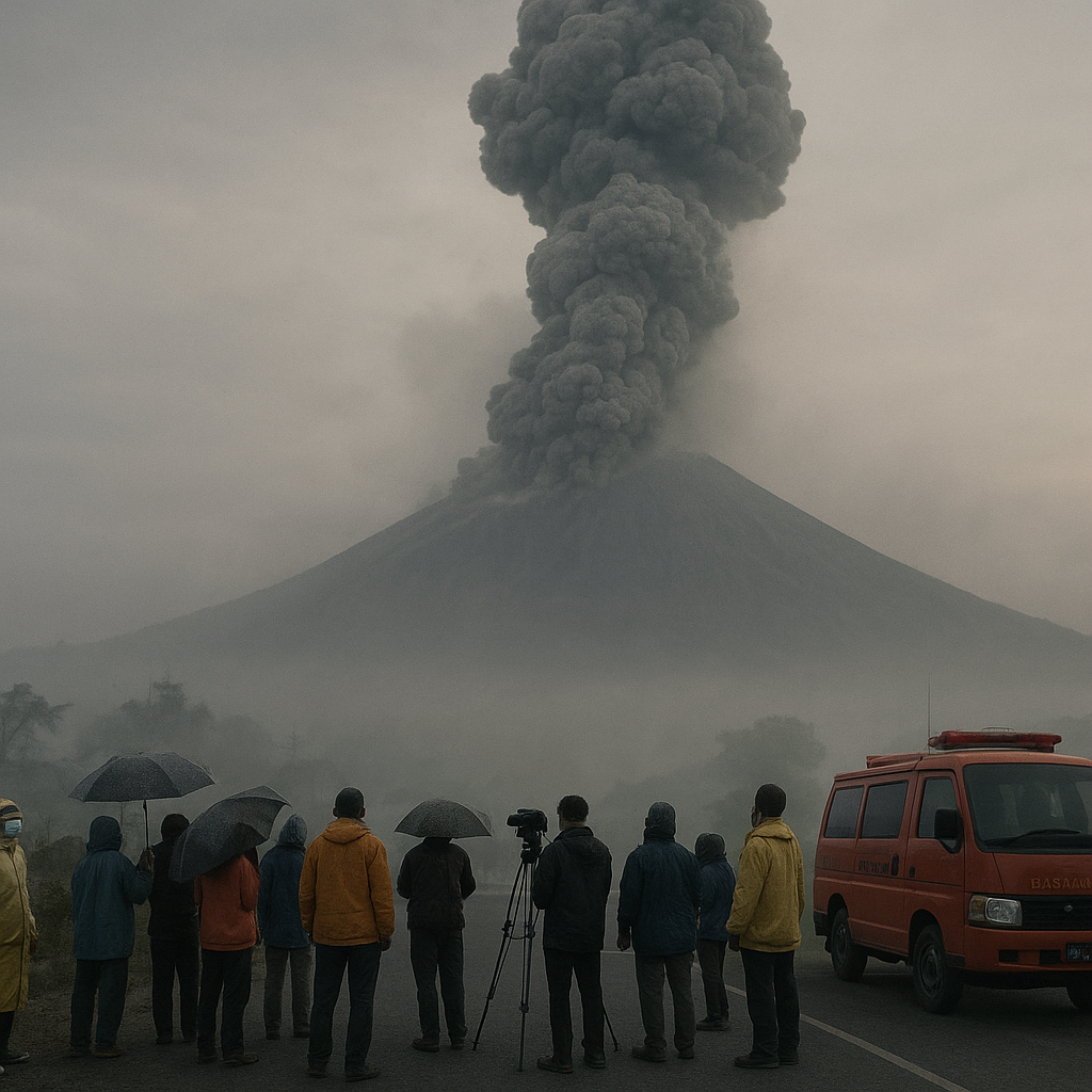 Gunung Semeru Meletus Pagi Ini, Kolom Abu Tebal Capai 1 Km