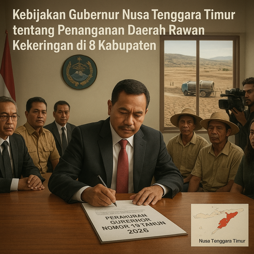 Kebijakan Gubernur Nusa Tenggara Timur tentang Penanganan Daerah Rawan Kekeringan di 8 Kabupaten
