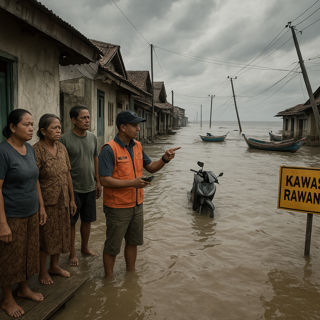 Kajian Bappenas: 35% Wilayah Pesisir Jawa Terancam Rob Parah Akibat Penurunan Tanah