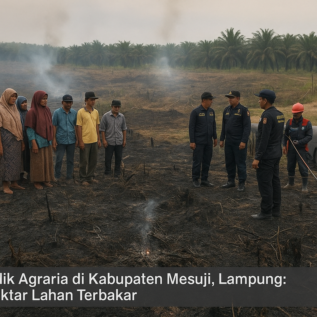 Konflik Agraria di Kabupaten Mesuji, Lampung: 4 Hektar Lahan Terbakar