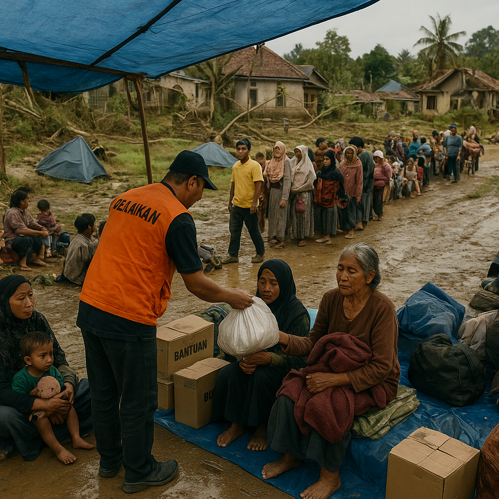 Ribuan Warga Sultra Masih Mengungsi Akibat Banjir Bandang