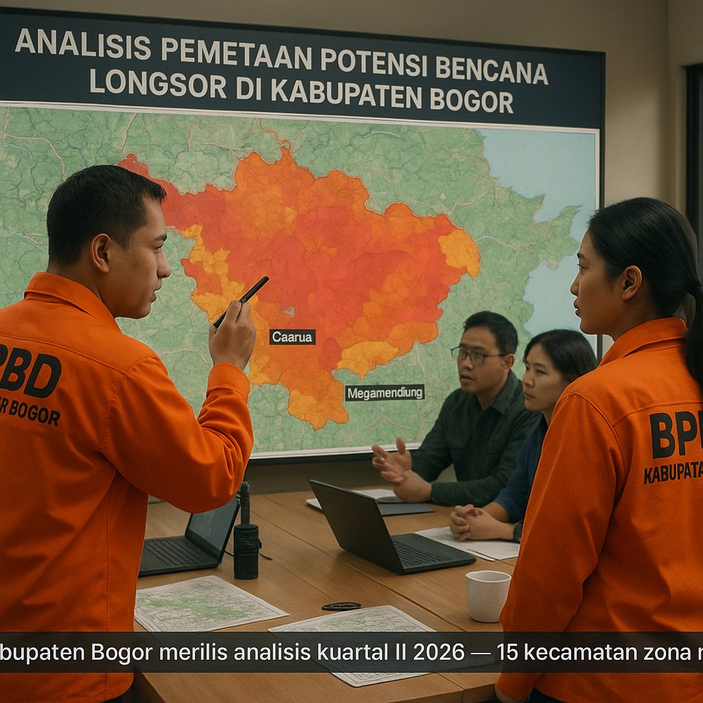 Analisis Pemetaan Potensi Bencana Longsor di Kabupaten Bogor