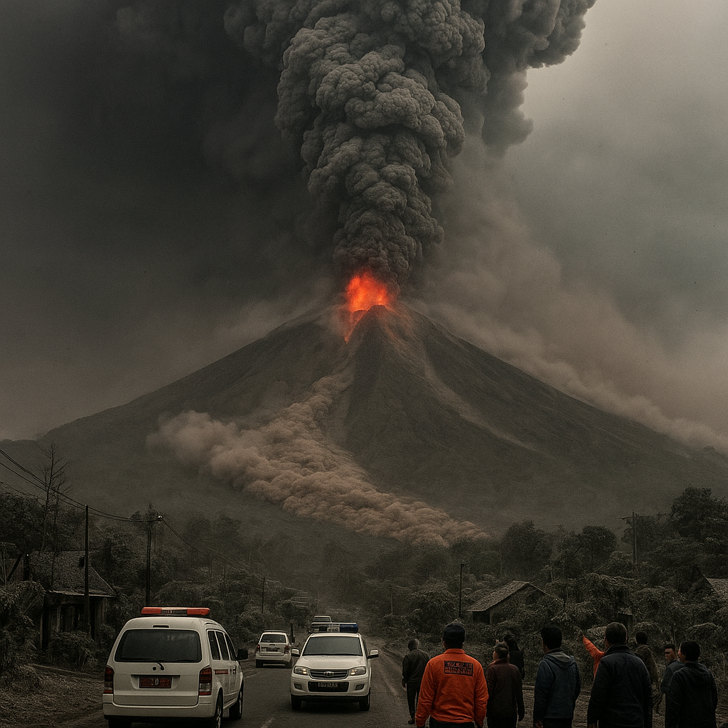 Gunung Merapi Erupsi, Awan Panas Meluncur Sejauh 1,7 Km dari Puncak, Status Siaga!