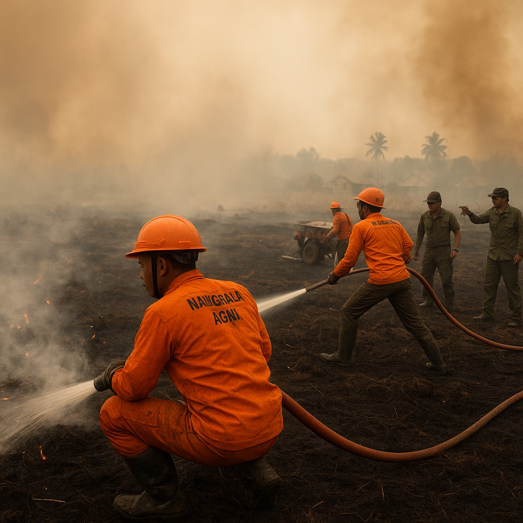 Kebakaran Lahan di Aceh Selatan Meluas Jadi 23 Hektare, Manggala Agni Terus Berjibaku Padamkan Api