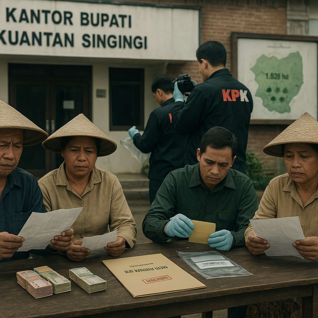 KPK Duga Bupati Kuansing Palak Uang dari 914 Petani untuk Urus Pelepasan Izin Kawasan Hutan