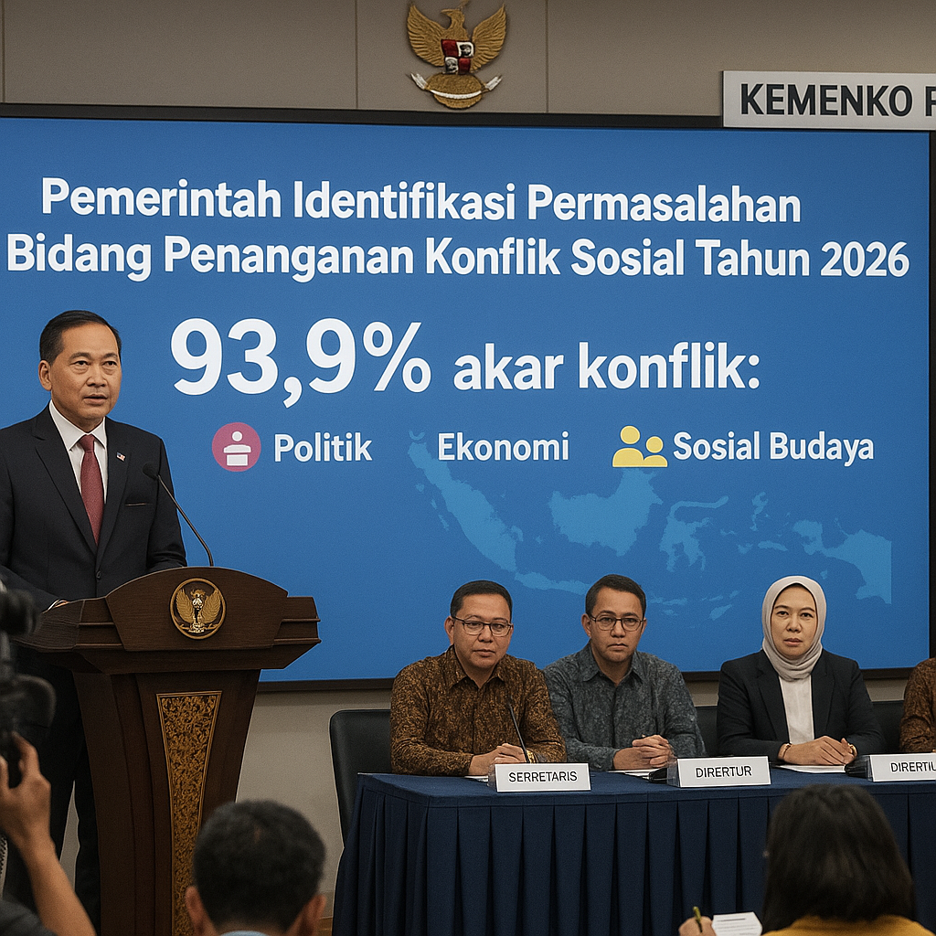 Pemerintah Identifikasi Permasalahan Bidang Penanganan Konflik Sosial Tahun 2026