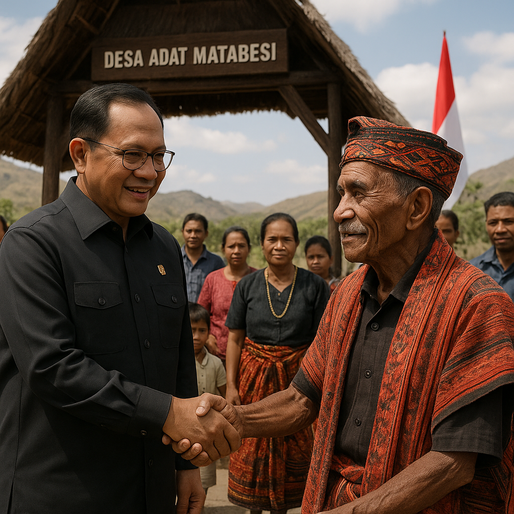 Tito Puji Upaya Pelestarian Desa Adat Matabesi di Belu NTT