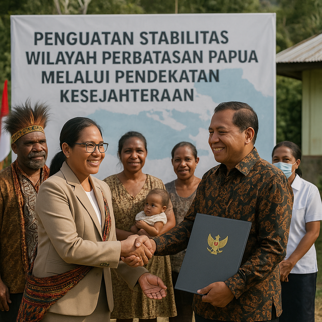Kebijakan Penguatan Stabilitas Wilayah Perbatasan Papua melalui Pendekatan Kesejahteraan