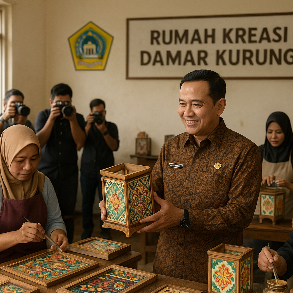 Bupati Gresik Berharap Rumah Kreasi Damar Kurung Terintegrasi Pariwisata