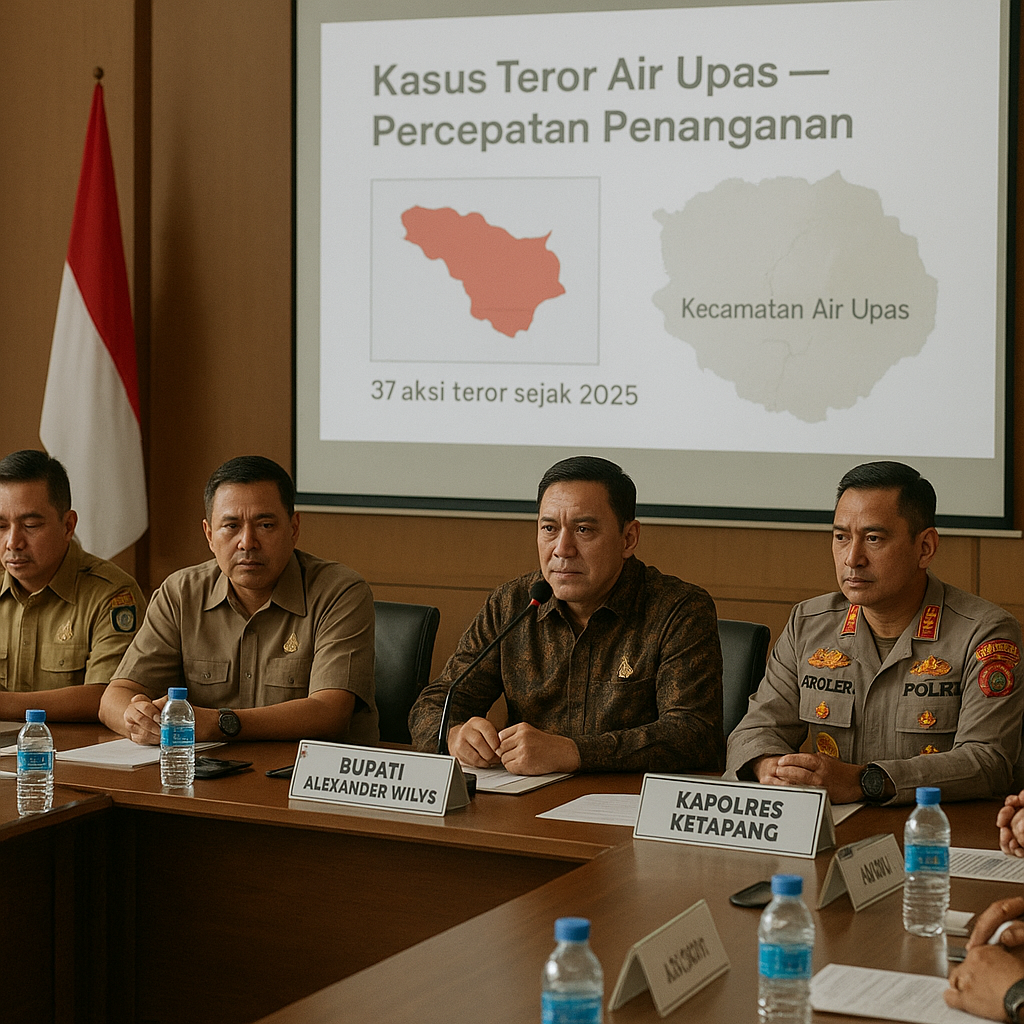 Kasus Teror Air Upas, Bupati Ketapang dan Polres Fokus Percepatan Penanganan