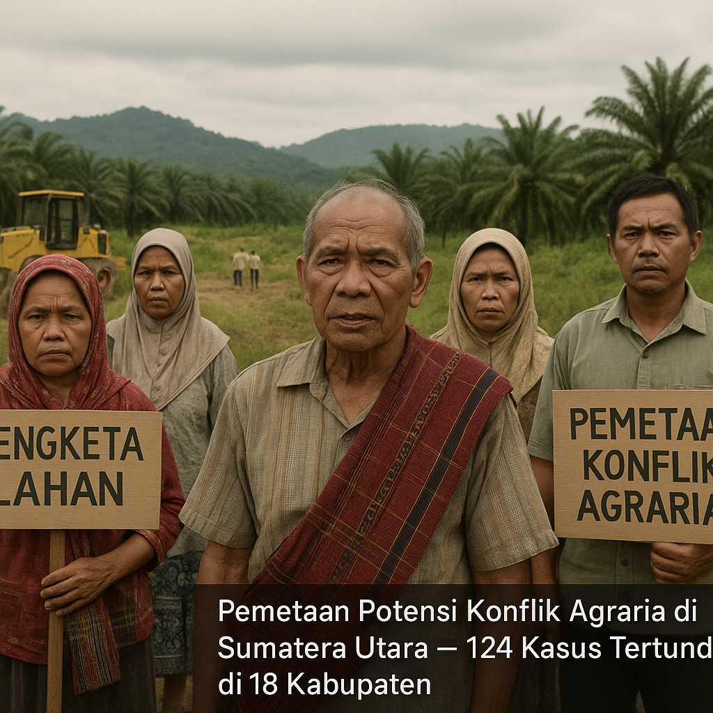 Pemetaan Potensi Konflik Agraria di Sumatera Utara: 124 Kasus Tertunda di 18 Kabupaten