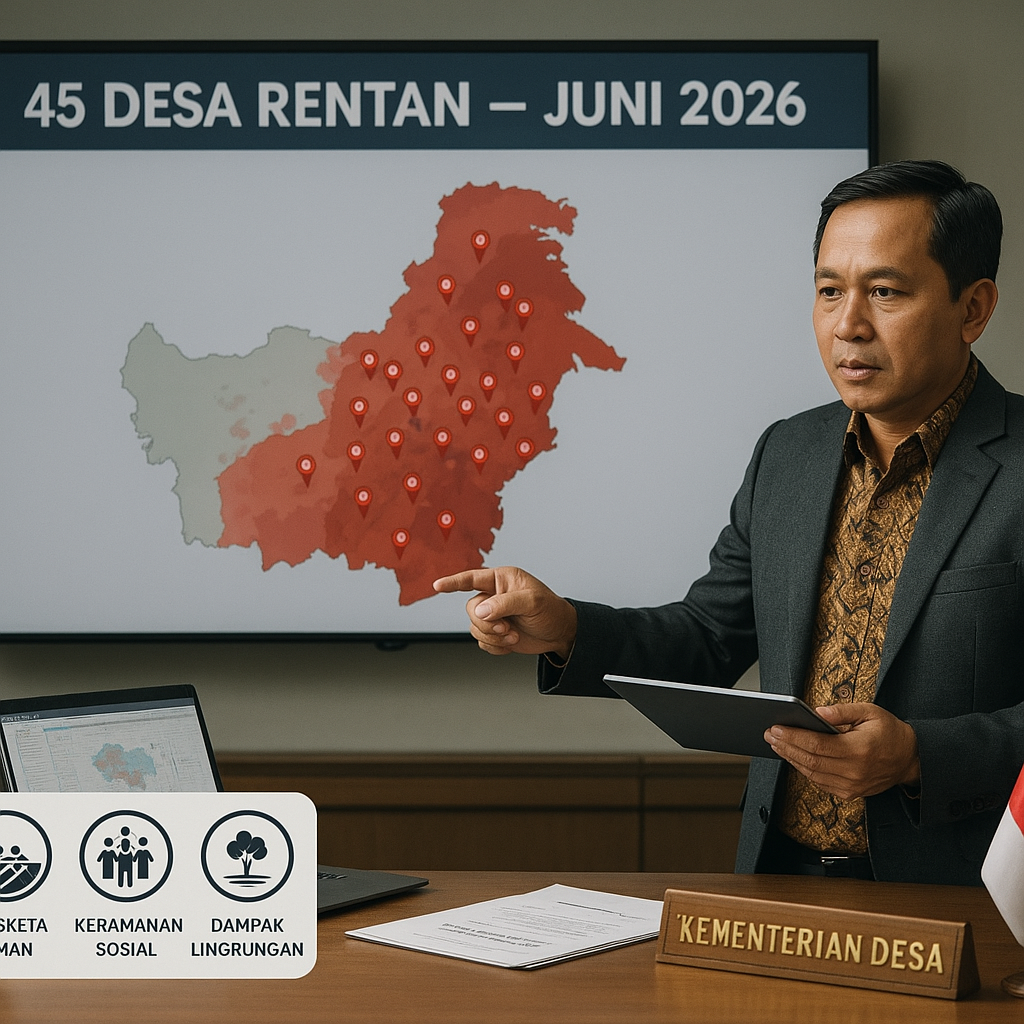 Kementerian Desa Perbarui Data Desa Rentan Konflik di Kalimantan Tengah