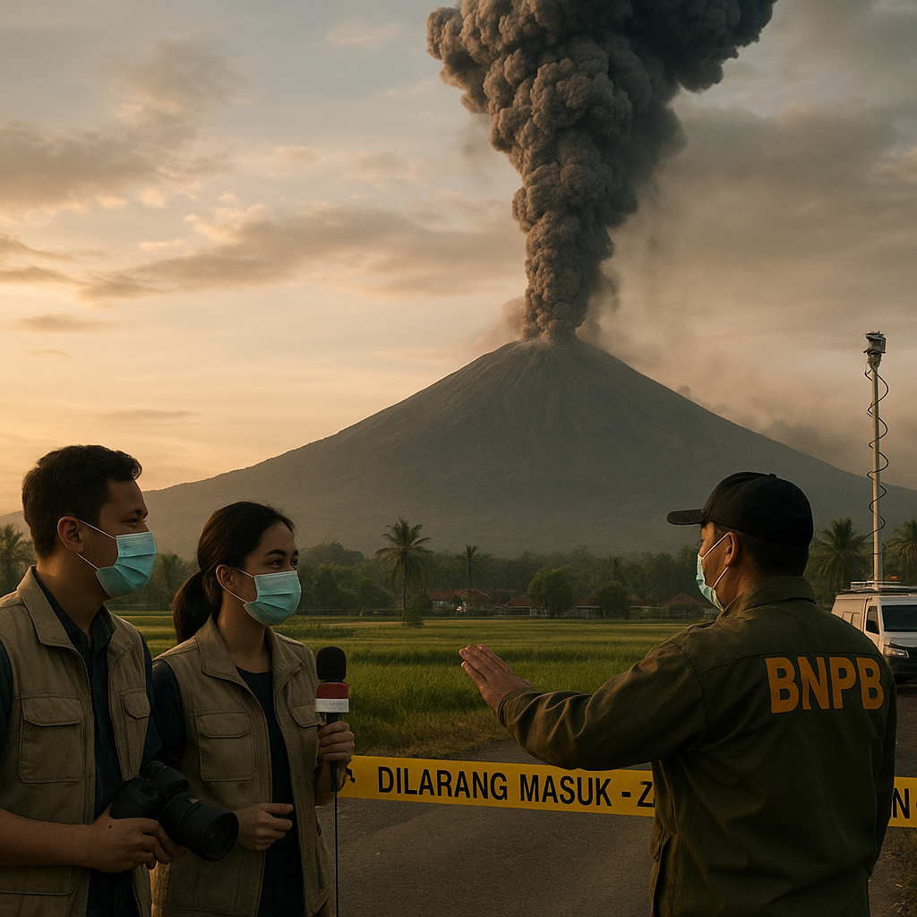 Gunung Semeru Erupsi Pagi Ini, Semburkan Abu Vulkanik Setinggi 1,2 Km
